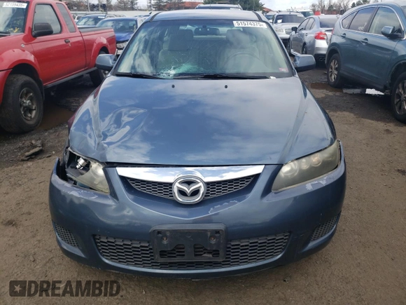 2006 Mazda 6 S Sport VE with VIN 1YVHP82D865M04666, listed as a Copart auction lot 51574375 with 130,021 mi miles and Salvage Title. Bid and sale history available at carsss.com. Image 5.