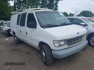 1993 Ford Econoline Cargo with VIN 1FTJE34H2PHA67802, listed as a IAAI auction lot 42127936 with 263,379 mi miles and . Bid and sale history available at DreamBid. Image 1.