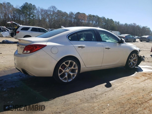 2013 Buick Regal GS with VIN 2G4GV5GV8D9236367, listed as a Copart auction lot 46935555 with 131,863 mi miles and Salvage Title. Bid and sale history available at carsss.com. Image 3.