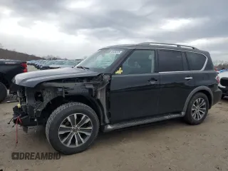 2020 Nissan Armada SV with VIN JN8AY2ND0LX017515, listed as a Copart auction lot 46450375 with 78,483 mi miles and Salvage Title. Bid and sale history available at carsss.com. Image 1.