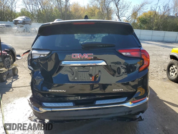 2019 GMC Terrain SLT with VIN 3GKALVEV1KL114161, listed as a Copart auction lot 76381154 with 35,638 mi miles and Salvage Title. Bid and sale history available at carsss.com. Image 6.