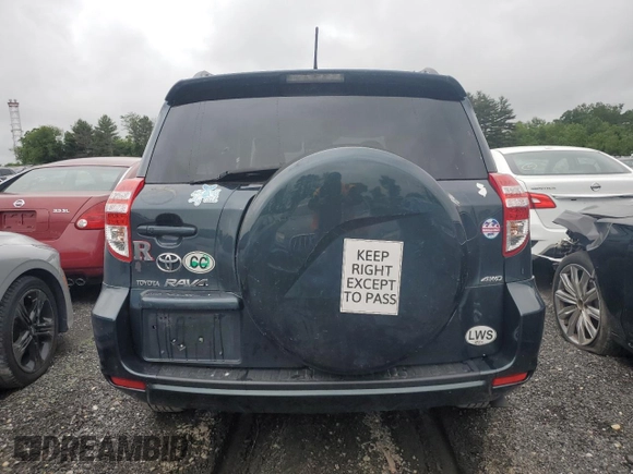 2010 Toyota RAV4 Limited with VIN 2T3DK4DVXAW032542, listed as a Copart auction lot 57050155 with 222,297 mi miles and Salvage title. Bid and sale history available at DreamBid. Image 6.