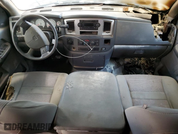 2007 Dodge Ram 2500 SLT with VIN 3D7KS28AX7G827639, listed as a Copart auction lot 84857064 with 0 mi miles and Salvage Title. Bid and sale history available at carsss.com. Image 8.