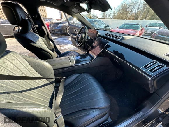 2022 Mercedes-Benz S-Class S 500 with VIN W1K6G6DB9NA088879, listed as a Copart auction lot 44387975 with 49,053 mi miles and Clean Title. Bid and sale history available at carsss.com. Image 5.