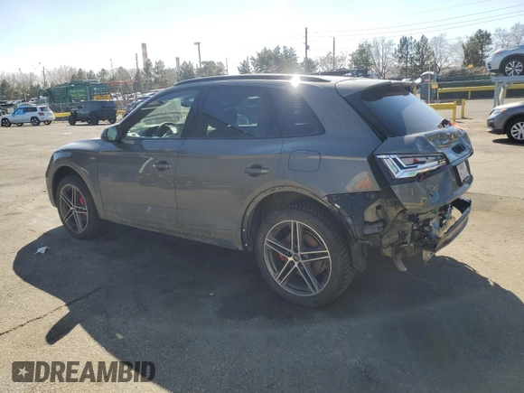 2025 Audi Q5 S line Prestige with VIN WA1F2AFY5S2040003, listed as a Copart auction lot 47780085 with 1,549 mi miles and Salvage Title. Bid and sale history available at carsss.com. Image 2.