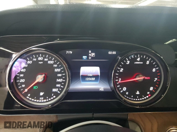 2017 Mercedes-Benz E 300 Luxury with VIN WDDZF4KB2HA030026, listed as a Copart auction lot 56007525 with 120,488 mi miles and Clean Title. Bid and sale history available at DreamBid. Image 9.