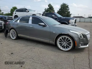 2016 Cadillac CT6 Premium Luxury AWD with VIN 1G6KF5RS6GU148166, listed as a Copart auction lot 59566185 with 112,274 mi miles and Salvage title. Bid and sale history available at DreamBid. Image 4.