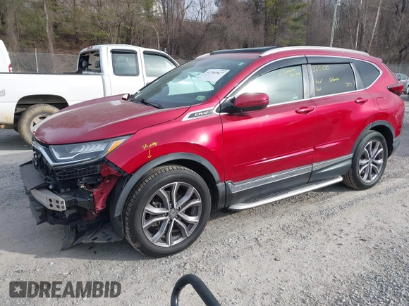 2020 Honda CR-V Touring with VIN 2HKRW2H90LH649017, listed as a IAAI auction lot 41701827 with 50,565 mi miles and . Bid and sale history available at DreamBid. Image 18.
