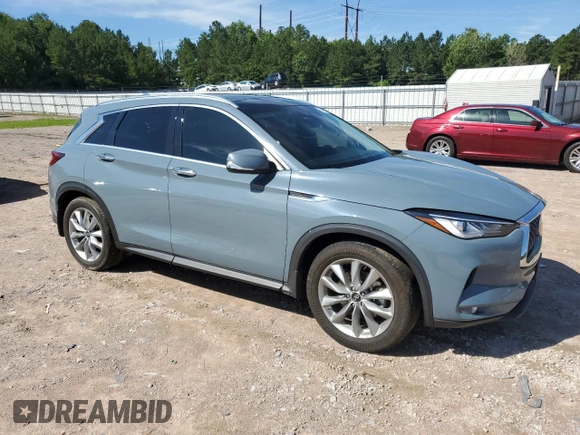 2022 Infiniti QX50 Luxe with VIN 3PCAJ5BB4NF121085, listed as a Copart auction lot 61133965 with 61,857 mi miles and Salvage title. Bid and sale history available at DreamBid. Image 4.