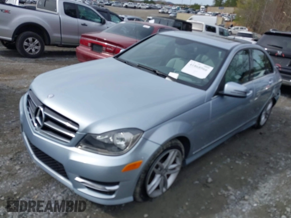 2014 Mercedes-Benz C-Class C 250 Sport with VIN WDDGF4HB6EA951255, listed as a IAAI auction lot 41868966 with 25,694 mi miles. Bid and sale history available at carsss.com. Image 17.
