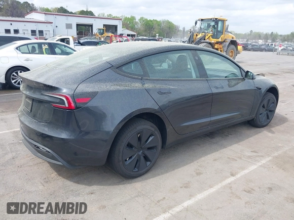 2025 Tesla Model 3 Long Range with VIN 5YJ3E1EA5SF890621, listed as a IAAI auction lot 41924915 with 6,528 mi miles and . Bid and sale history available at DreamBid. Image 4.