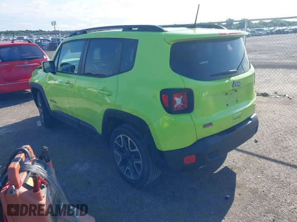 2018 Jeep Renegade Latitude with VIN ZACCJABB6JPJ10039, listed as a IAAI auction lot 42341997 with 91,708 mi miles and . Bid and sale history available at DreamBid. Image 3.