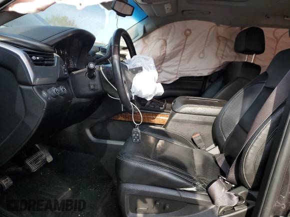 2015 Chevrolet Tahoe LTZ z VIN 1GNSKCKC4FR626030, wystawiony jako Copart lot #56280805 z przebiegiem Nie podano mil oraz Szkoda całkowita • Salvage title. Historia ofert i sprzedaży dostępna na DreamBid. Obrazek 7.
