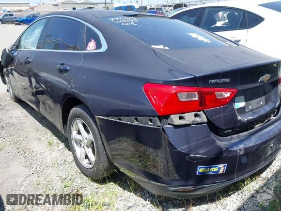2016 Chevrolet Malibu LS with VIN 1G1ZB5STXGF169657, listed as a IAAI auction lot 42067389 with Not Provided miles and . Bid and sale history available at carsss.com. Image 3.