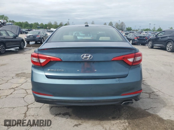 2016 Hyundai Sonata SE with VIN 5NPE24AF8GH407121, listed as a Copart auction lot 55057895 with 114,906 mi miles and Salvage Title. Bid and sale history available at carsss.com. Image 6.