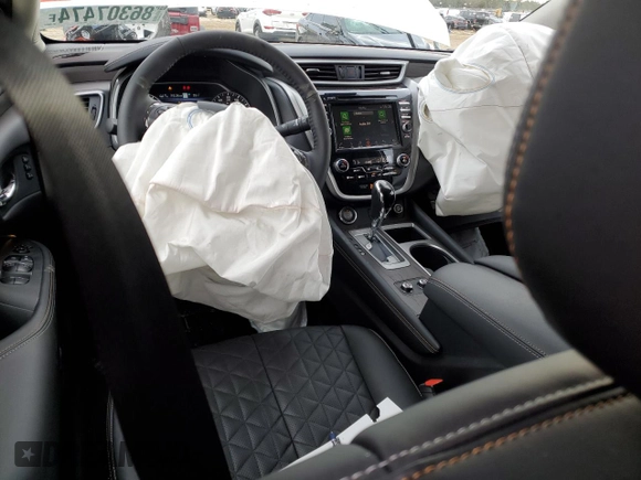 2024 Nissan Murano Platinum z VIN 5N1AZ2DS9RC126219, wystawiony jako Copart lot #86307474 z przebiegiem 452 mil mil oraz Szkoda całkowita • Salvage title. Historia ofert i sprzedaży dostępna na DreamBid. Obrazek 8.