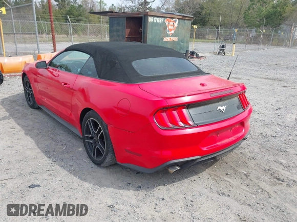 2018 Ford Mustang EcoBoost Premium with VIN 1FATP8UH3J5110137, listed as a IAAI auction lot 41868345 with 75,126 mi miles and . Bid and sale history available at DreamBid. Image 3.