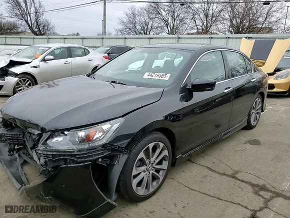 2014 Honda Accord Sedan Sport with VIN 1HGCR2F55EA271124, listed as a Copart auction lot 44219585 with 131,712 mi miles and Salvage Title. Bid and sale history available at carsss.com. Image 11.