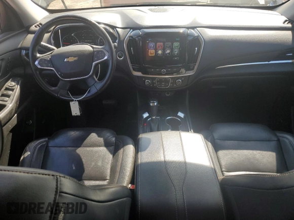2018 Chevrolet Traverse Premier z VIN 1GNERKKW3JJ127918, wystawiony jako Copart lot #55438525 z przebiegiem 134 336 mil mil oraz Szkoda całkowita • Salvage title. Historia ofert i sprzedaży dostępna na DreamBid. Obrazek 8.