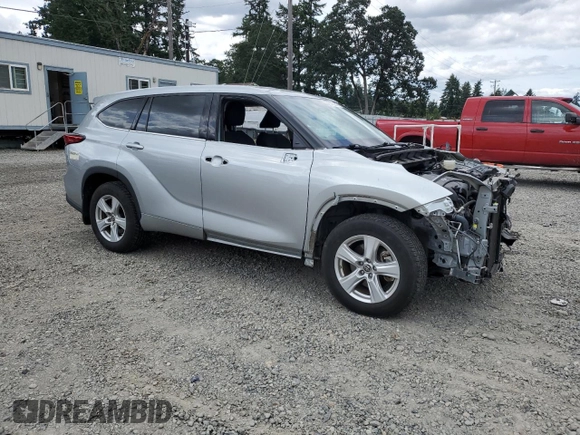 2021 Toyota Highlander L с VIN 5TDBZRBH4MS536328, выставлен на аукционе Copart как лот 61463315 с пробегом 47 798 миль миль и Списание • Salvage title. История ставок и продаж доступна на DreamBid. Изображение 4.