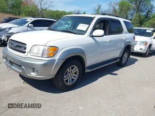 2003 Toyota Sequoia SR5 with VIN 5TDBT44A03S169642, listed as a IAAI auction lot 42094215 with 144,498 mi miles and . Bid and sale history available at DreamBid. Image 2.