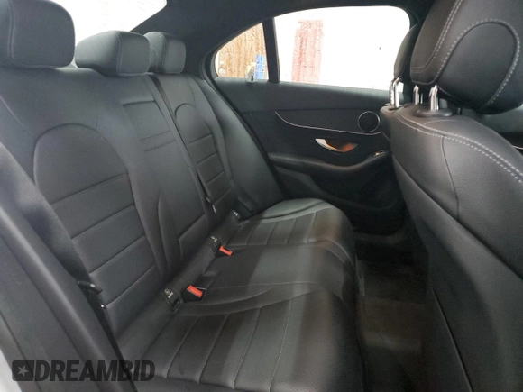 2021 Mercedes-Benz C 300 with VIN W1KWF8EBXMR636515, listed as a Copart auction lot 55797345 with 48,956 mi miles and Salvage title. Bid and sale history available at DreamBid. Image 10.