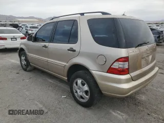 2002 Mercedes-Benz M-Class with VIN 4JGAB54EX2A355722, listed as a Copart auction lot 79066764 with 170,858 mi miles and Salvage Title. Bid and sale history available at carsss.com. Image 2.