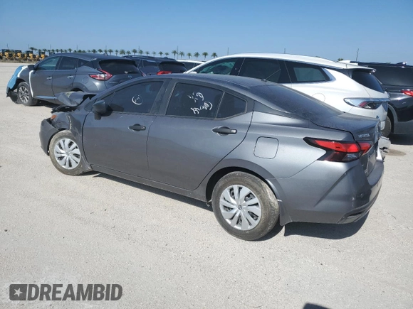 2021 Nissan Versa S with VIN 3N1CN8DV2ML808526, listed as a Copart auction lot 53477135 with 45,181 mi miles and Non Repairable. Bid and sale history available at carsss.com. Image 2.