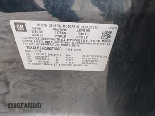 2013 GMC Terrain SLT with VIN 2GKALUEK2D6374429, listed as a IAAI auction lot 42127508 with 157,556 mi miles and . Bid and sale history available at carsss.com. Image 9.