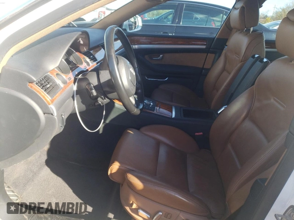 2008 Audi A8 L 4.2L with VIN WAUMV94EX8N013623, listed as a Copart auction lot 80224674 with 116,713 mi miles and Salvage Title. Bid and sale history available at carsss.com. Image 7.