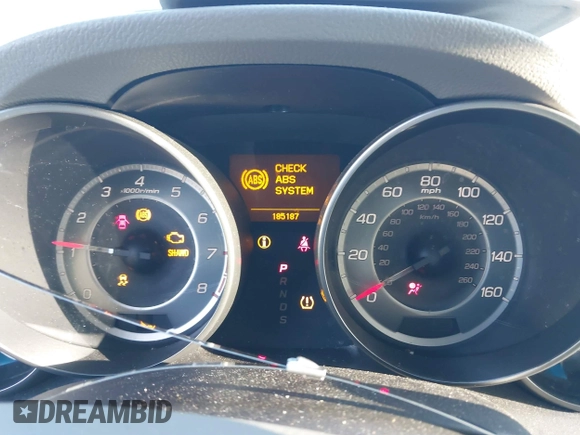 2010 Acura MDX Technology Pkg with VIN 2HNYD2H68AH523947, listed as a IAAI auction lot 41132813 with 185,187 mi miles. Bid and sale history available at carsss.com. Image 7.