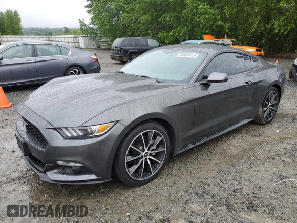2017 Ford Mustang EcoBoost with VIN 1FA6P8TH9H5299434, listed as a Copart auction lot 56608815 with 46,819 mi miles and Salvage title. Bid and sale history available at DreamBid. Image 1.