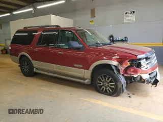 2007 Ford Expedition Max Eddie Bauer z VIN 1FMFK175X7LA18795, wystawiony jako Copart lot #54009945 z przebiegiem 230 646 mil mil oraz Szkoda całkowita • Salvage title. Historia ofert i sprzedaży dostępna na DreamBid. Obrazek 4.