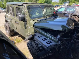 2024 Jeep Wrangler Sahara with VIN 1C4PJXEN8RW116985, listed as a Copart auction lot 56530875 with Not provided miles and Salvage title. Bid and sale history available at DreamBid. Image 1.