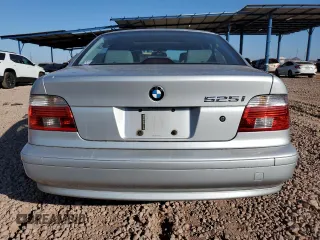 2003 BMW 5 Series 525iA with VIN WBADT43463G030675, listed as a Copart auction lot 43377015 with 121,395 mi miles and Salvage Title. Bid and sale history available at carsss.com. Image 6.
