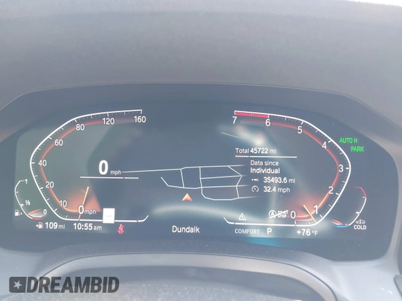 2023 BMW 4 Series 430i xDrive с VIN WBA73AV06PFN55916, выставлен на аукционе IAAI как лот 42087011 с пробегом 45 722 миль миль и . История ставок и продаж доступна на DreamBid. Изображение 7.