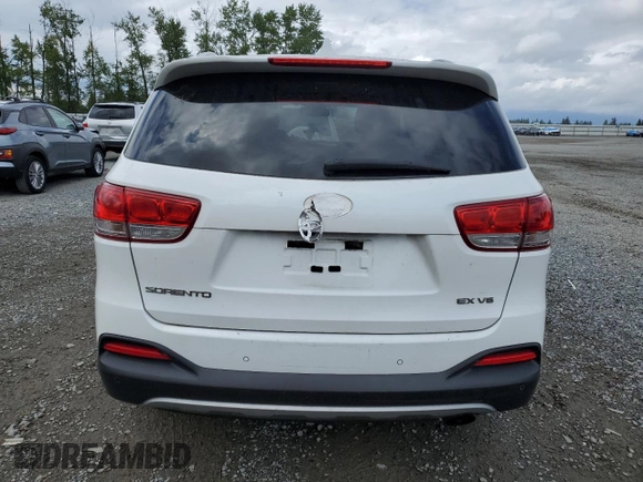 2016 Kia Sorento EX with VIN 5XYPHDA52GG097618, listed as a Copart auction lot 56941635 with 112,384 mi miles and Clean title. Bid and sale history available at DreamBid. Image 6.