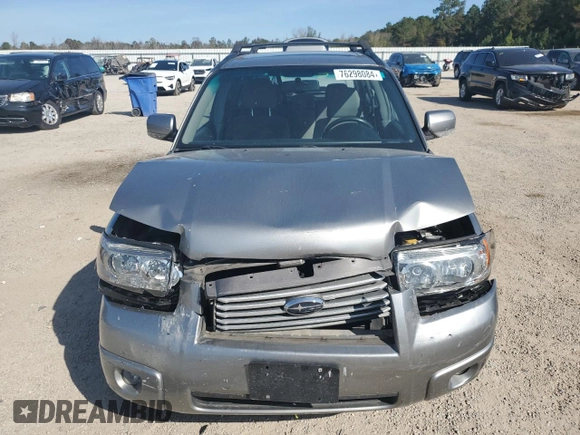 2007 Subaru Forester X w/Premium Pkg with VIN JF1SG65617H731753, listed as a Copart auction lot 76298084 with 124,071 mi miles and Salvage Title. Bid and sale history available at carsss.com. Image 5.