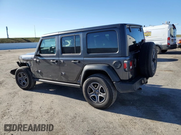 2021 Jeep Wrangler Unlimited Freedom z VIN 1C4HJXDG1MW780092, wystawiony jako Copart lot #82361854 z przebiegiem 43 256 mil mil oraz Szkoda całkowita • Salvage title. Historia ofert i sprzedaży dostępna na DreamBid. Obrazek 2.