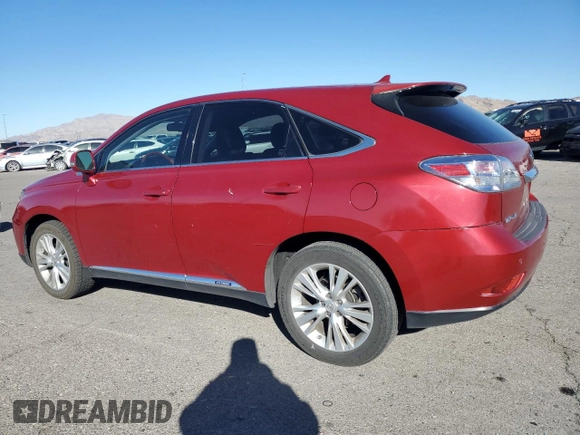2010 Lexus RX 450h with VIN JTJZB1BA1A2002890, listed as a Copart auction lot 80060764 with 106,880 mi miles and Salvage Title. Bid and sale history available at DreamBid. Image 2.