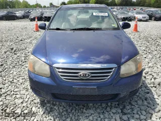 2009 Kia Spectra EX with VIN KNAFE222X95604934, listed as a Copart auction lot 53872145 with 86,838 mi miles and Clean Title. Bid and sale history available at carsss.com. Image 5.