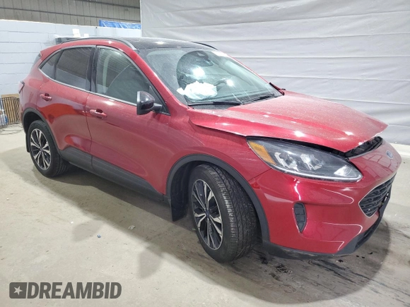 2021 Ford Escape SE Hybrid with VIN 1FMCU9BZ5MUB12370, listed as a Copart auction lot 57591475 with 52,799 mi miles and Salvage title. Bid and sale history available at DreamBid. Image 4.