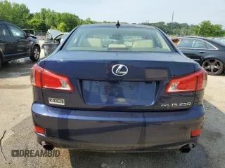 2012 Lexus IS 250 with VIN JTHCF5C23C5055442, listed as a Copart auction lot 58439585 with 104,121 mi miles and Salvage title. Bid and sale history available at DreamBid. Image 6.