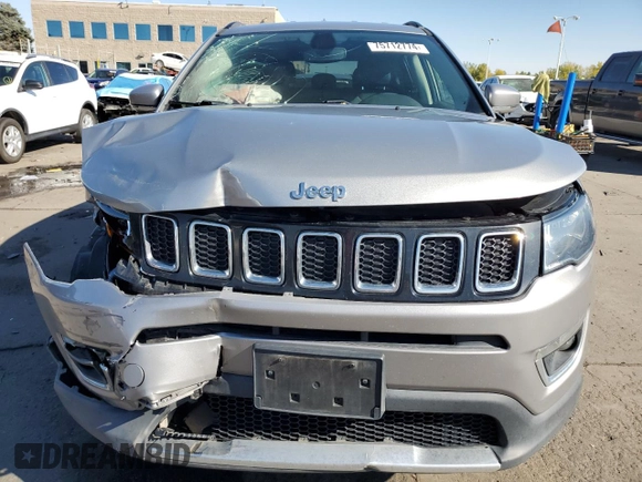 2020 Jeep Compass Limited with VIN 3C4NJDCB5LT233323, listed as a Copart auction lot 75712774 with 78,933 mi miles and Salvage Title. Bid and sale history available at carsss.com. Image 5.