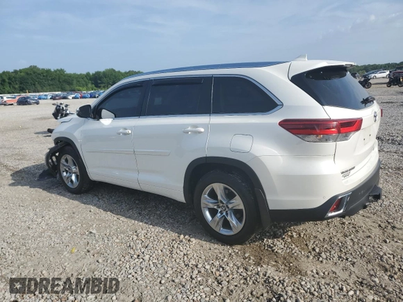 2017 Toyota Highlander Limited with VIN 5TDDZRFH1HS406242, listed as a Copart auction lot 61492715 with 99,285 mi miles and Salvage title. Bid and sale history available at DreamBid. Image 2.