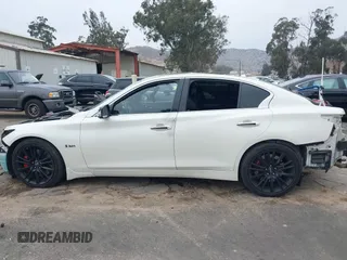 2019 Infiniti Q50 RED SPORT 400 with VIN JN1FV7AP3KM760521, listed as a IAAI auction lot 41469103 with 85,768 mi miles. Bid and sale history available at carsss.com. Image 13.