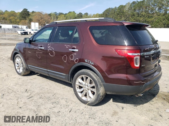 2012 Ford Explorer XLT with VIN 1FMHK8D8XCGA90146, listed as a Copart auction lot 53657525 with 190,192 mi miles and Salvage Title. Bid and sale history available at DreamBid. Image 2.
