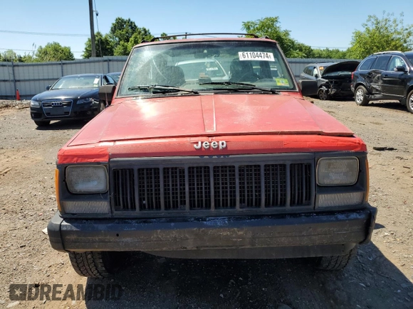 1995 Jeep Cherokee Sport with VIN 1J4FJ67S6SL549912, listed as a Copart auction lot 61104474 with 296,507 mi miles and Clean Title. Bid and sale history available at carsss.com. Image 5.