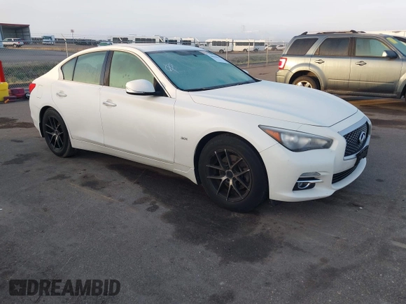 2017 Infiniti Q50 3.0t Premium with VIN JN1EV7AR1HM840809, listed as a IAAI auction lot 40866899 with 106,716 mi miles. Bid and sale history available at carsss.com. Image 1.