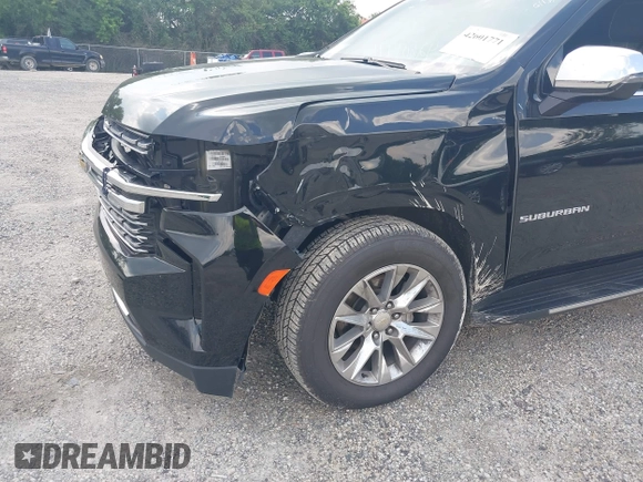 2023 Chevrolet Suburban Premier with VIN 1GNSKFKDXPR385697, listed as a IAAI auction lot 42601771 with 75,487 mi miles and . Bid and sale history available at DreamBid. Image 6.